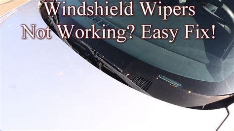 windshield wipers not working